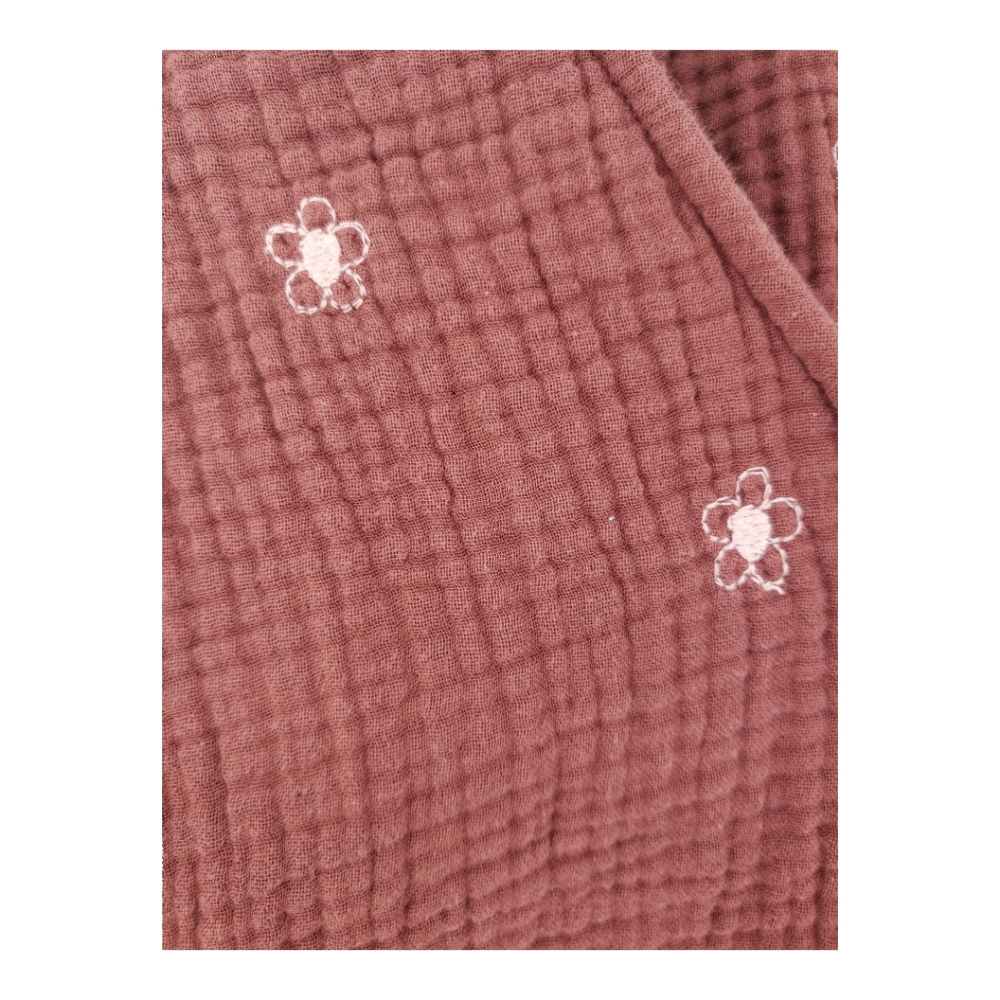 Madewell Lightspun Maira Wrap Top XL Floral Embroidery Cropped Long Sleeve - Picture 5 of 11